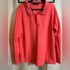 Men’s Under Armour Coral Long Sleeve Golf Polo
